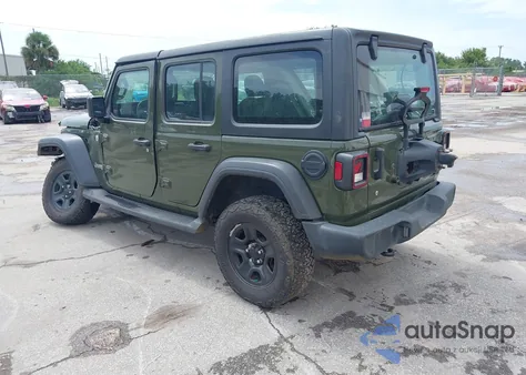 2021 Jeep Wrangler Unlimited Sport 4X4 from USA, damaged, VIN 1C4HJXDNXMW553207